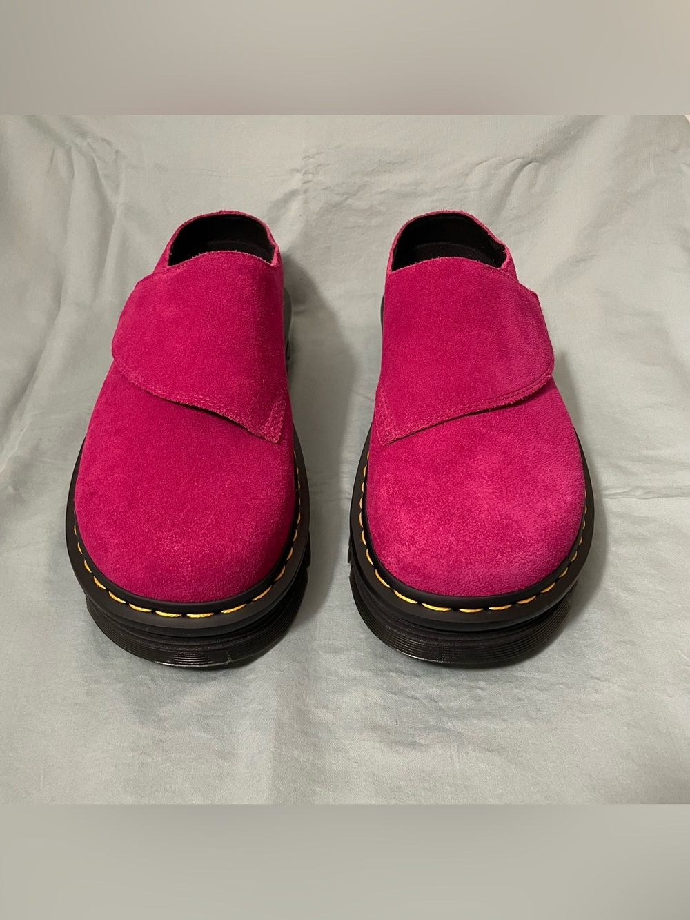 Dr. Martens Zebzag Anywair Suede Mules Pink - Picture 4 of 7